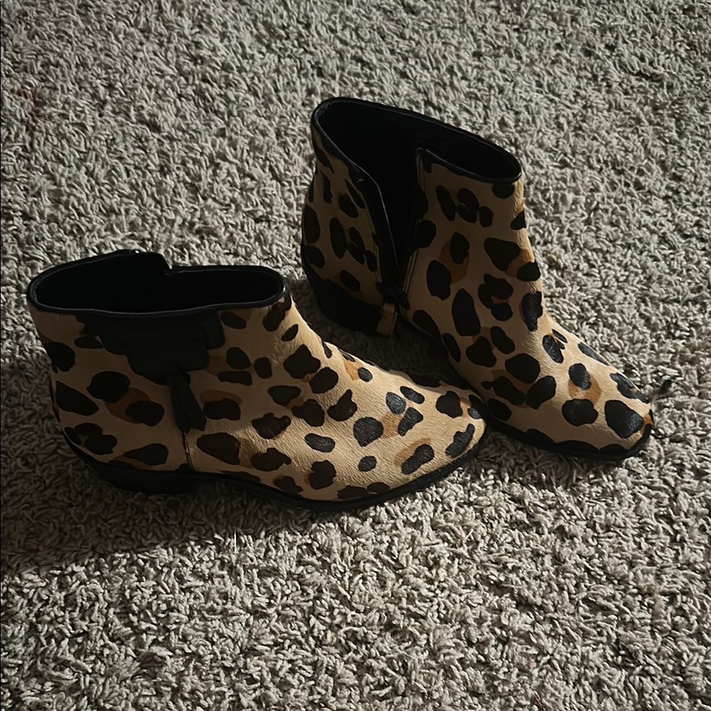 Cole Haan Brown and Black Ankle Booties